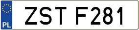 Truck License Plate